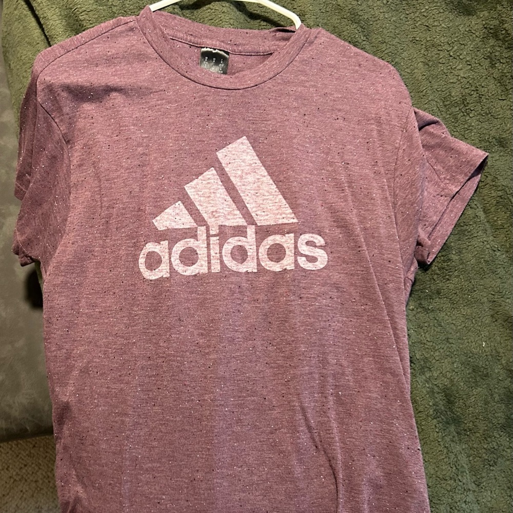 Adidas Women’s Heathered Purple Tee